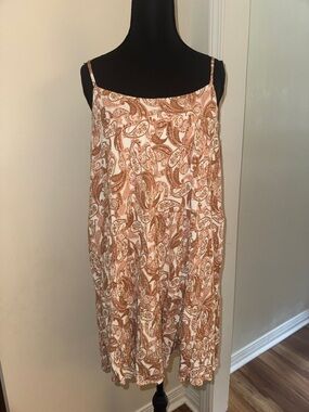 MINKPINK White & Rust Paisley Strap Dress